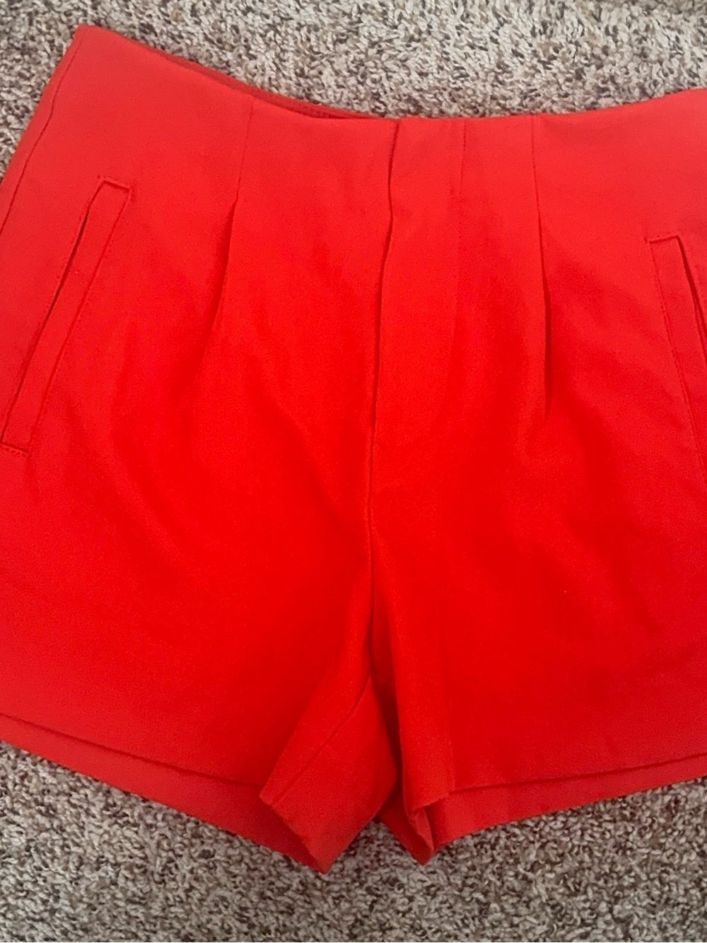 a new day Bright Red High-Waist Tailored Shorts
